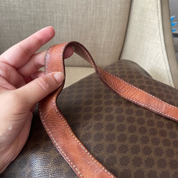 Authentic vintage CELINE large satchel bag M95 (X21) - Picture 6 of 16